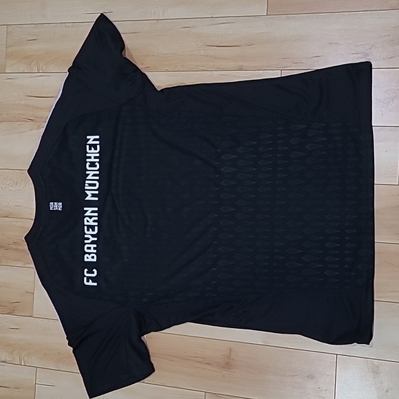 Adidas Bayern Munich Black Soccer Jersey with White Stripes - Picture 4 of 4